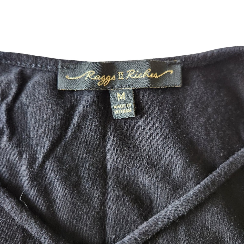 Raggs II Riches Black Tank Size Medium - Picture 5 of 6